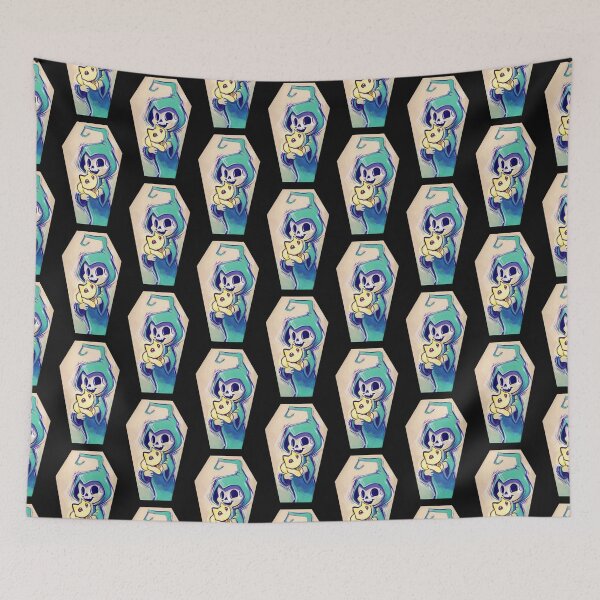 Item preview, Teal Death and the 9th life coffin designed and sold by ArtOfBianca.