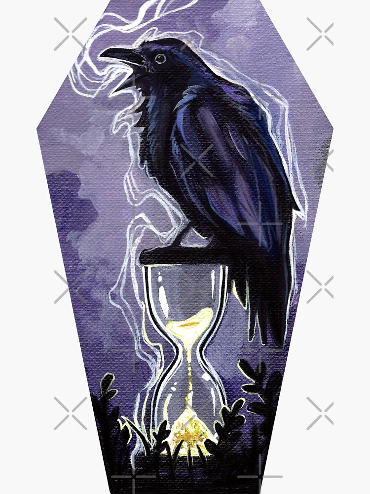 Raven and the hourglass coffin by ArtOfBianca