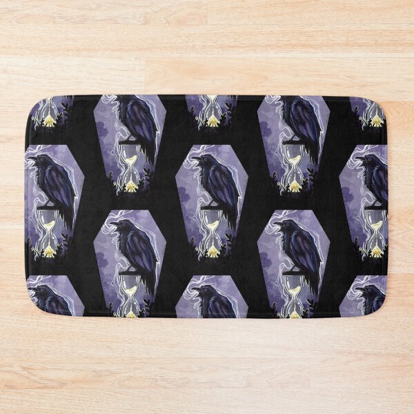 Item preview, Raven and the hourglass coffin designed and sold by ArtOfBianca.