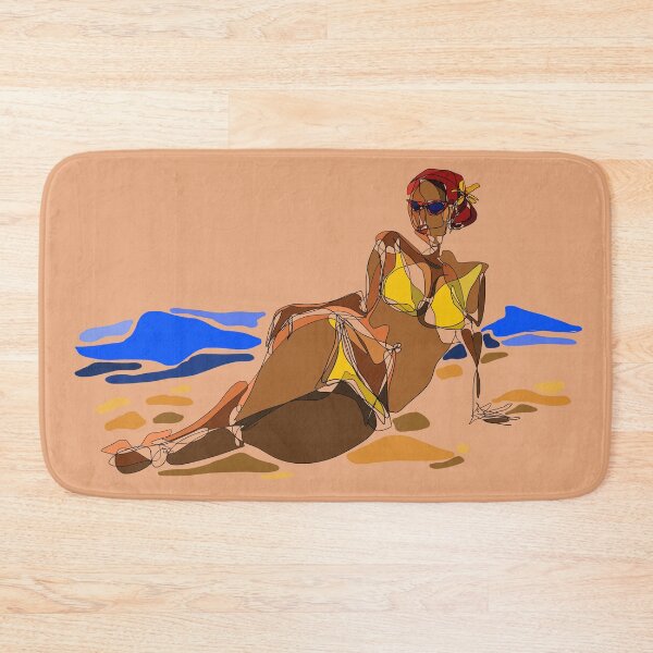 Item preview, Red hair girl, beach, summer designed and sold by ParastooPakzad.
