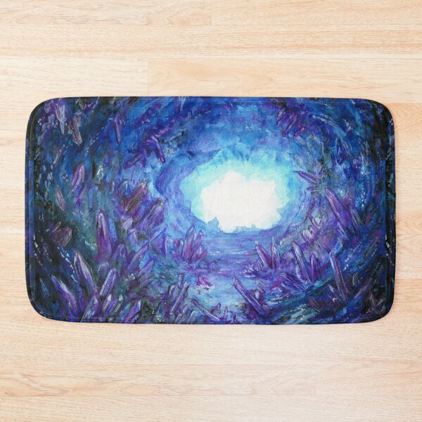 Item preview, Amethyst Crystal Cave Illustration designed and sold by cloudeddreams.