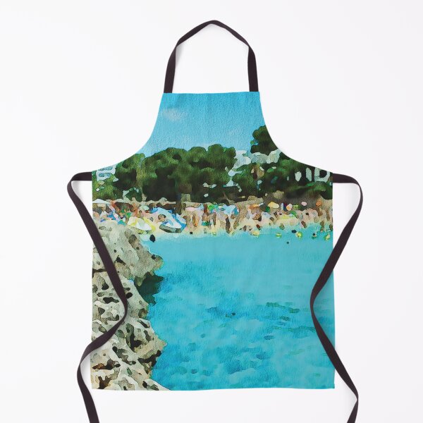 Item preview, Sandy beach at Cala-d'or, Majorca watercolour effect designed and sold by Gerald Waters.