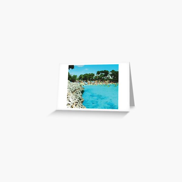 Item preview, Sandy beach at Cala-d'or, Majorca watercolour effect designed and sold by Gerald Waters.