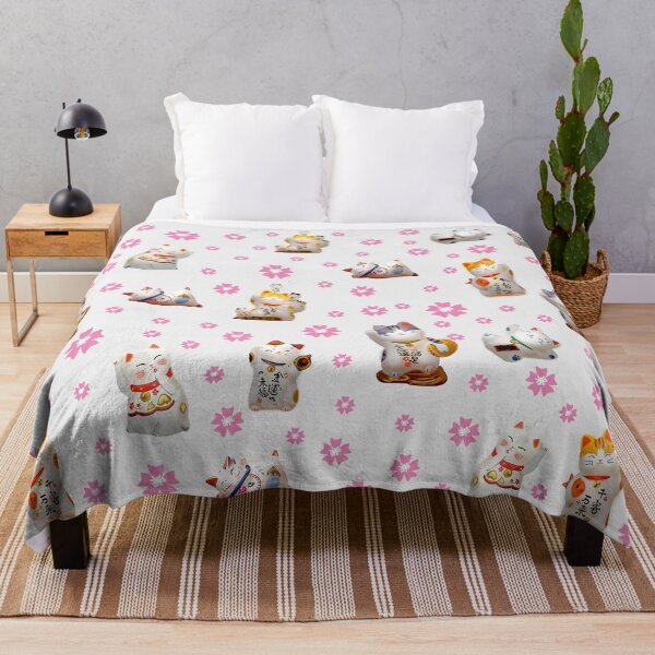 Item preview, Cute lucky Maneki cat pattern  designed and sold by Japanculture.