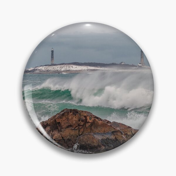 Item preview, Green waves with twin lights designed and sold by Roger Porter Photography.