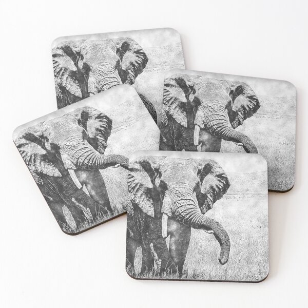 Item preview, Beautiful African Elephant Sketch Design designed and sold by aventi24.