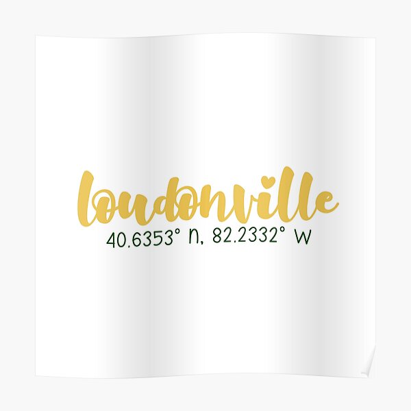 Loudonville coordinates Poster
