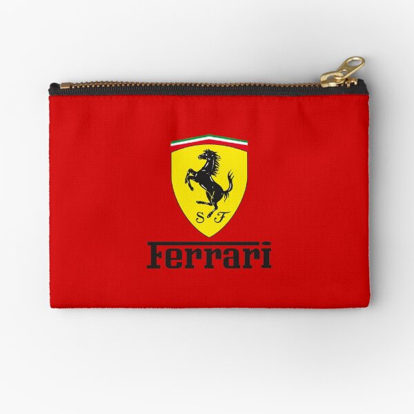 Ferrari logo shield black Zipper Pouch