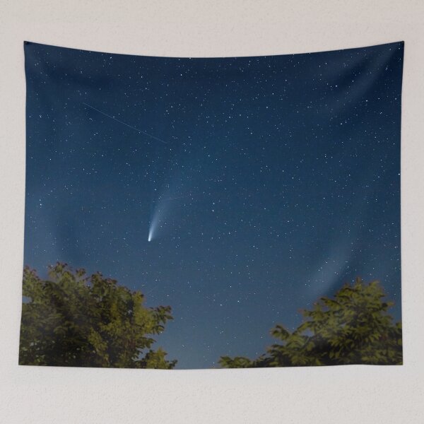 Item preview, Neowise comet at the night sky designed and sold by viknitov.