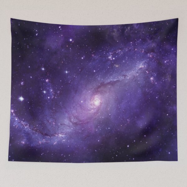 Item preview, Starry night galaxy view purple violet shiny Orion Nebula constellation bestseller tapestry designed and sold by August-E.