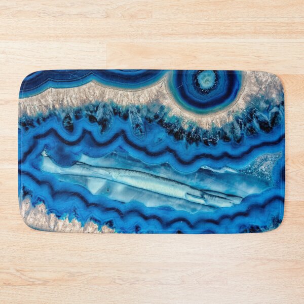Item preview, Wavey blue agate slice designed and sold by Roger Porter Photography.
