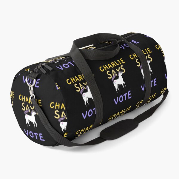 Item preview, Charlie says VOTE Unicorn Yellow Purple Design artwork designed and sold by CreatedbyJR.
