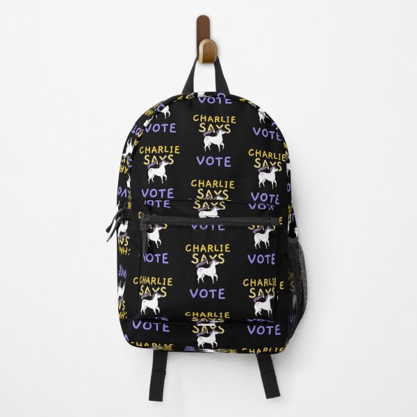 Item preview, Charlie says VOTE Unicorn Yellow Purple Design artwork designed and sold by CreatedbyJR.