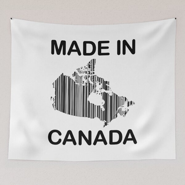 Item preview, Made In Canada Shopping Barcode (Black design) designed and sold by dezanli.