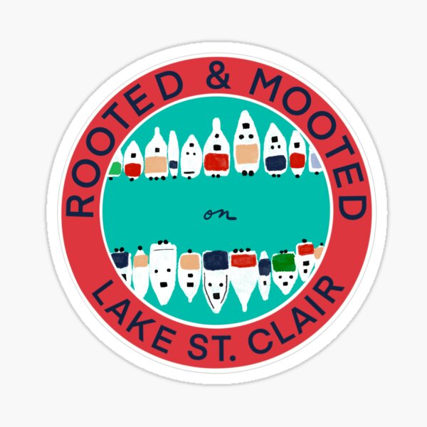 Item preview, Rooted & Mooted on Lake St. Clair designed and sold by Sophie Gerlando.