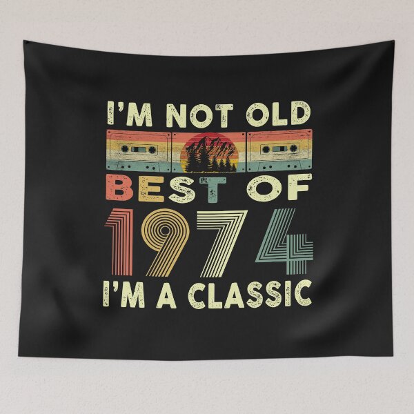 Item preview, Best Of 1974 46th Birthday Gifts Cassette Tape Vintage  designed and sold by binly123.
