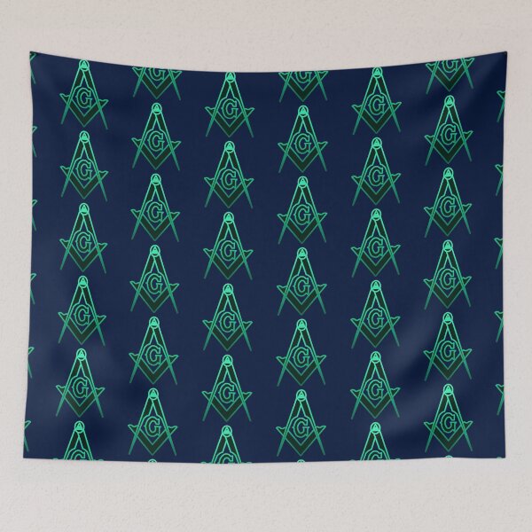 Item preview, Green Outline Inner Black Freemason Compass designed and sold by IBMClothing.