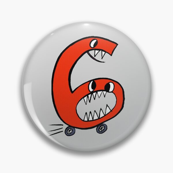 Item preview, Monster Number 6- the perfect birthday gift for cool little monsters designed and sold by HeyK.