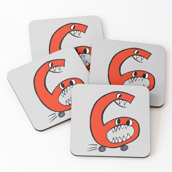 Item preview, Monster Number 6- the perfect birthday gift for cool little monsters designed and sold by HeyK.