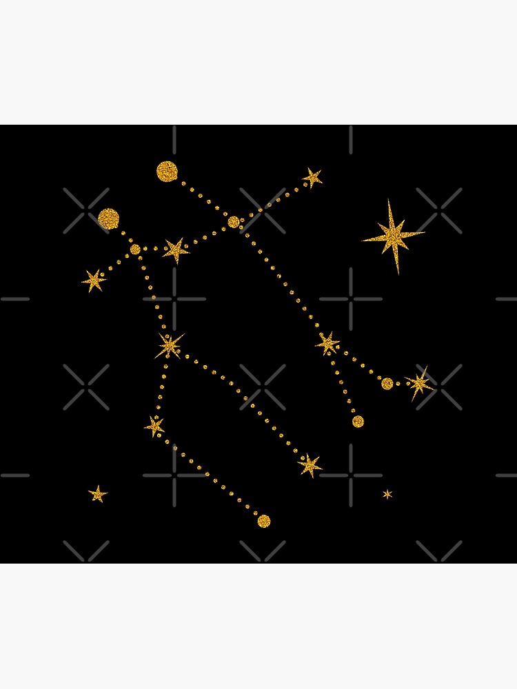 Horoscopez Gemini Glitter Star Crop Top - Black | Medium