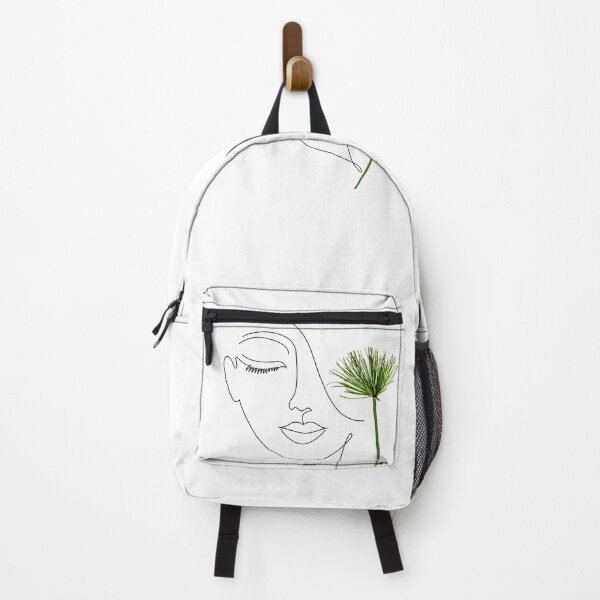 Item preview, Minimalist Face line art and Papyrus branch designed and sold by KA DESIGNS.