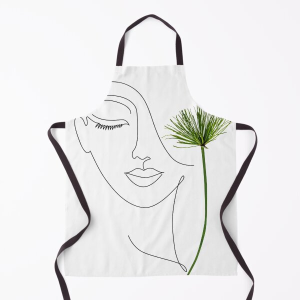Item preview, Minimalist Face line art and Papyrus branch designed and sold by KA DESIGNS.