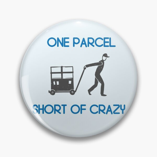 Item preview, Funny Postal Worker One Parcel Short of Crazy Post Office Mail Carrier Mailman designed and sold by TopTeeShop.