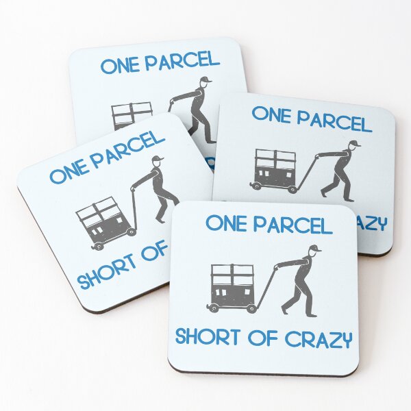 Item preview, Funny Postal Worker One Parcel Short of Crazy Post Office Mail Carrier Mailman designed and sold by TopTeeShop.