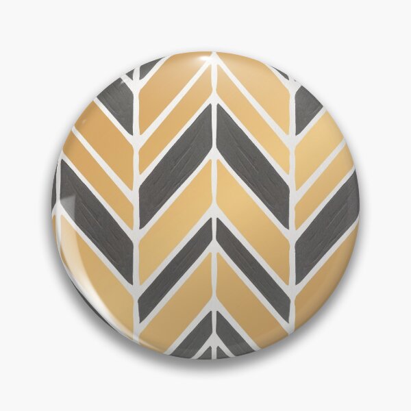Item preview, Intermittent Herringbone – Gold & Grey designed and sold by Cat Coquillette.