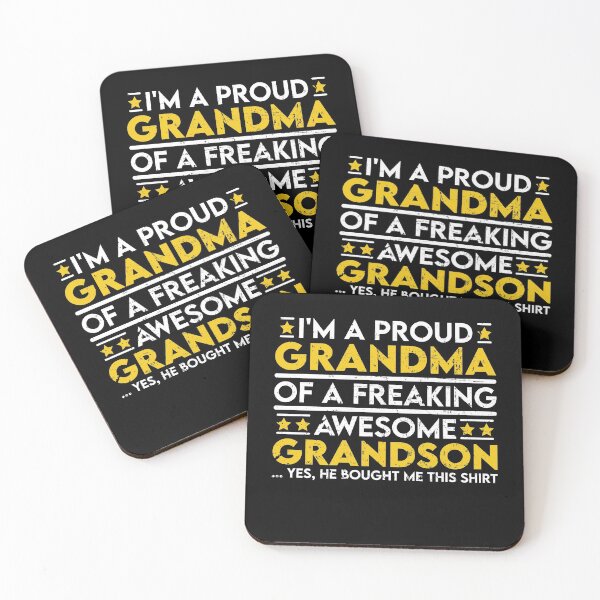 Item preview, I'm a Proud Grandma of a Freaking Awesome Grandson designed and sold by sesa10.