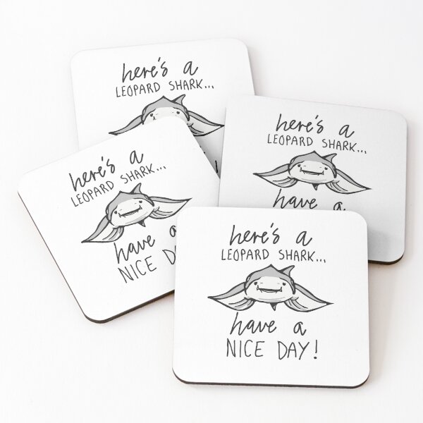 Item preview, Cute Baby Leopard Shark Meme Quote designed and sold by sketchNkustom.