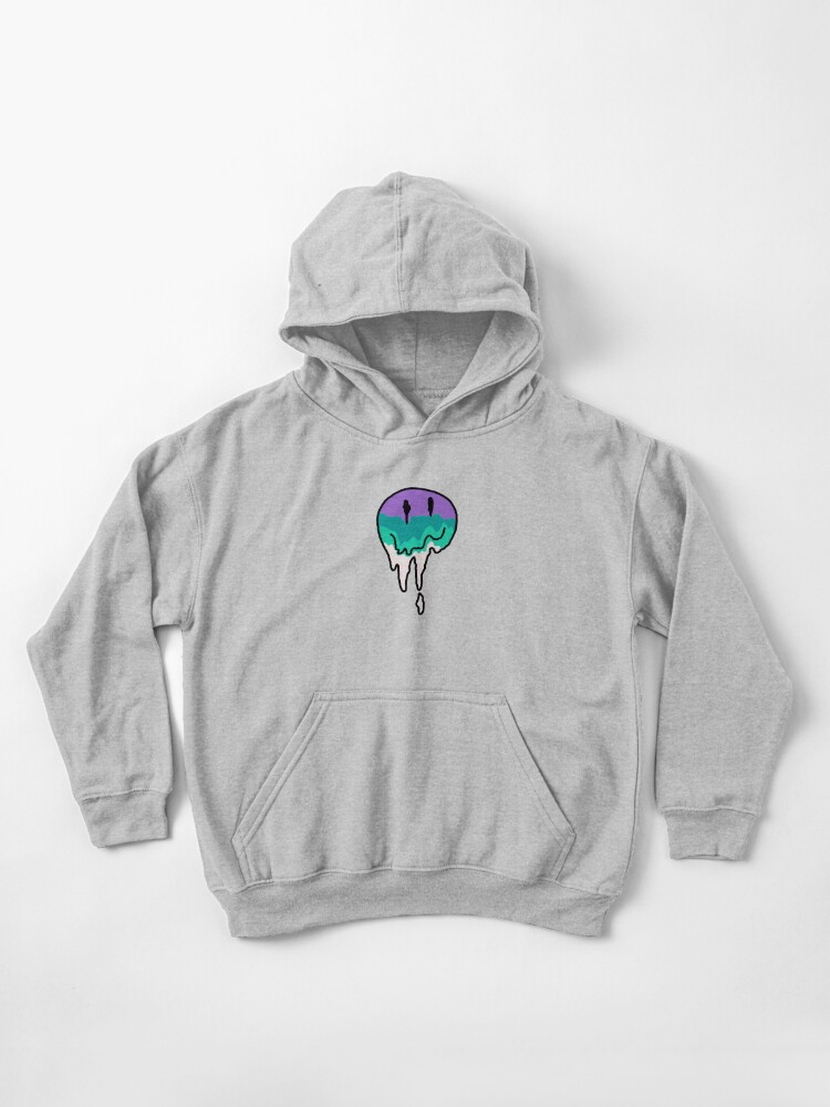 Dripping Multicolor Smiley Face Kids Pullover Hoodie for Sale by Puffoo