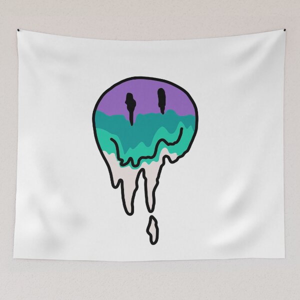 Item preview, Dripping Multicolor Smiley Face designed and sold by Puffoo.