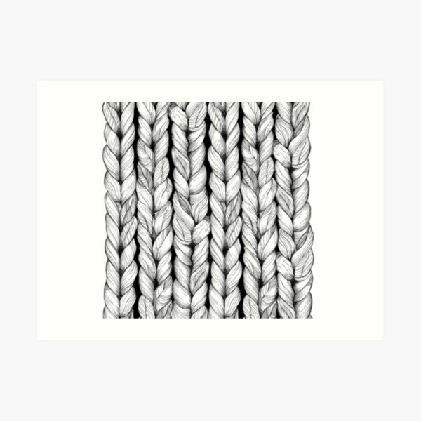 Knitted Art Print