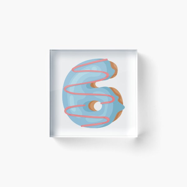 Number 6 Acrylic Blocks Redbubble