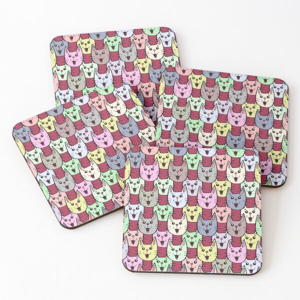 Item preview, funny cats abstract animal print designed and sold by NikaAstra.