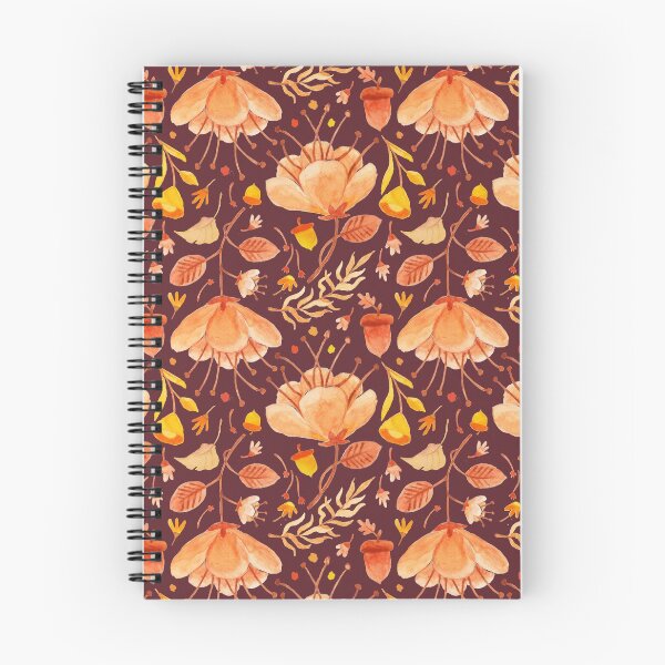 Item preview, Autumn flower leaves pattern designed and sold by ArtStyleAlice.