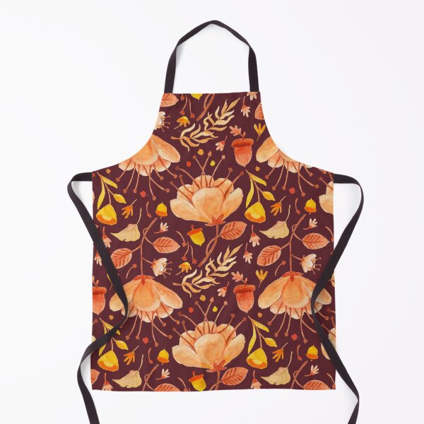 Item preview, Autumn flower leaves pattern designed and sold by ArtStyleAlice.