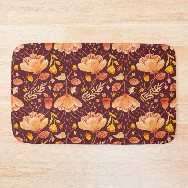 Item preview, Autumn flower leaves pattern designed and sold by ArtStyleAlice.