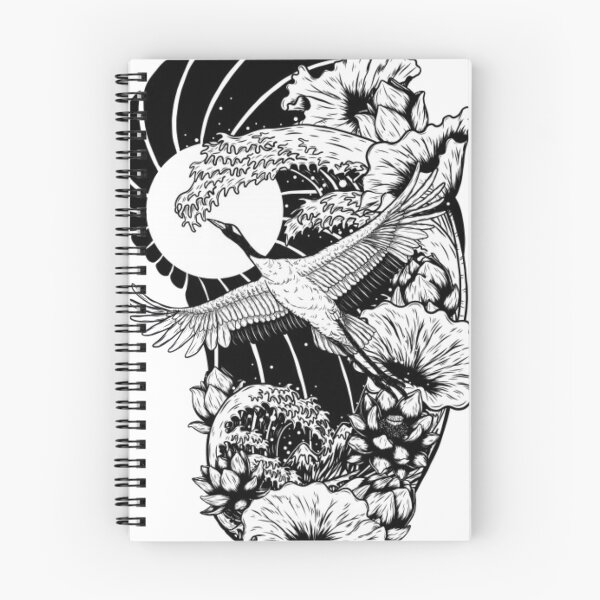 Item preview, Crane with lotus designed and sold by Rakos-Merch.