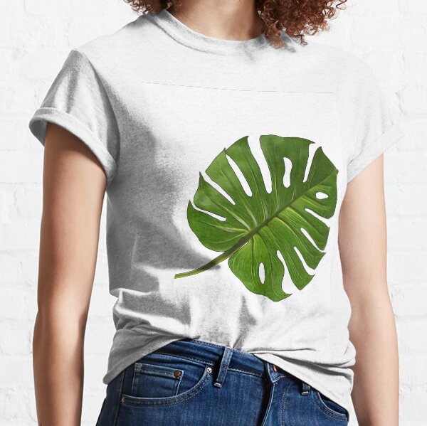 Large Monstera Print Classic T-Shirt
