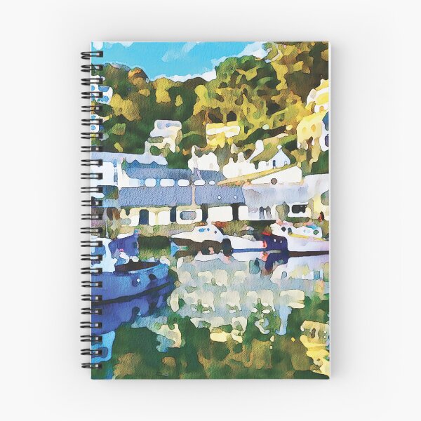 Item preview, Polperro harbour in Cornwall UK. Watercolour effect designed and sold by Gerald Waters.
