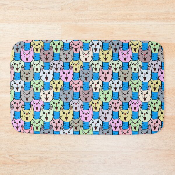Item preview, funny cats abstract colored animal print designed and sold by NikaAstra.