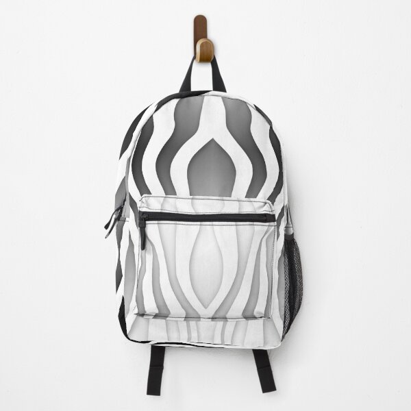 Item preview, Psychedelic Black and White Gradient Zebra Dancing Lines Pattern designed and sold by yappei.