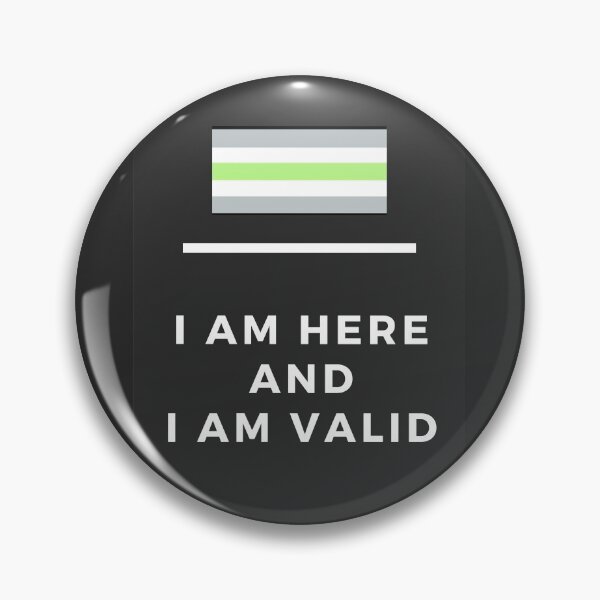 Item preview, I Am Valid Rectangle Graphic - Agender designed and sold by thesassypanda.