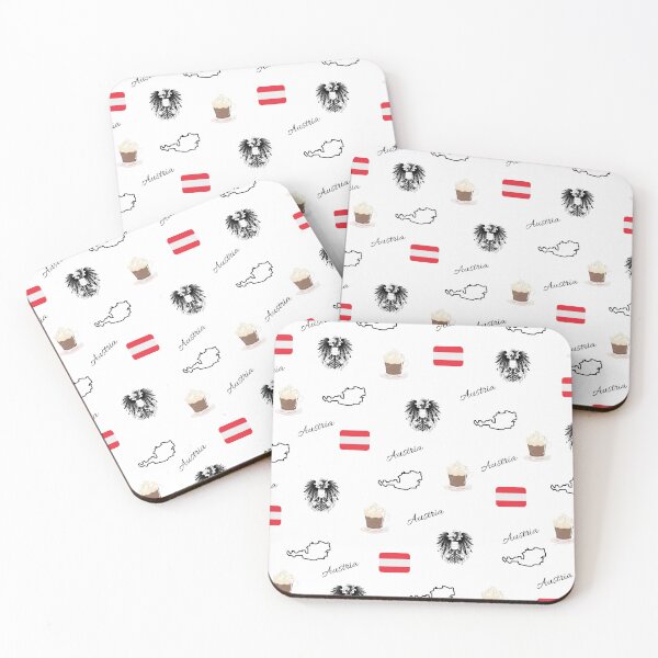 Item preview, Austria, Vienna, Austrian Flag designed and sold by Traveledesigns.