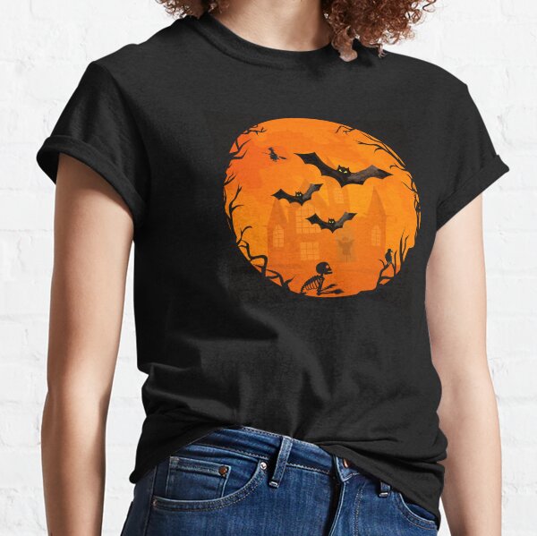 Spooky Halloween Bats Cheeky Witch® Classic T-Shirt