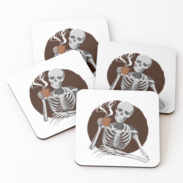 Item preview, Skeleton Drinking Coffee designed and sold by Ric Gilar.