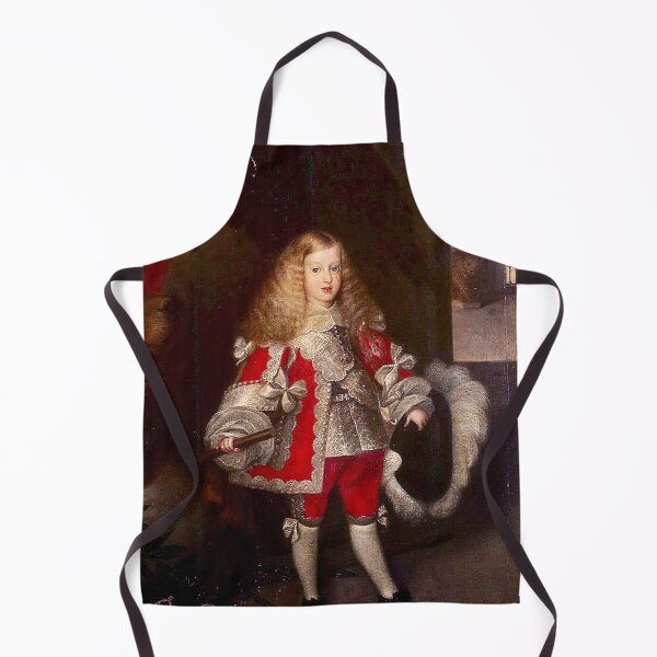 Item preview, European royal child with an exquisite wig vintage art designed and sold by Vintage Designs +.
