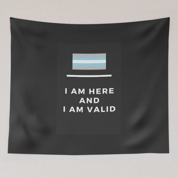 Item preview, I Am Valid Rectangle Graphic - Demiboy designed and sold by thesassypanda.